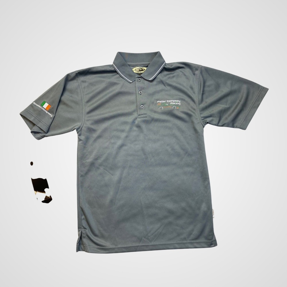 Colorado Timberline Grey Peter Dempsey Racing Polo Shirt‎ Mens Small NWT
